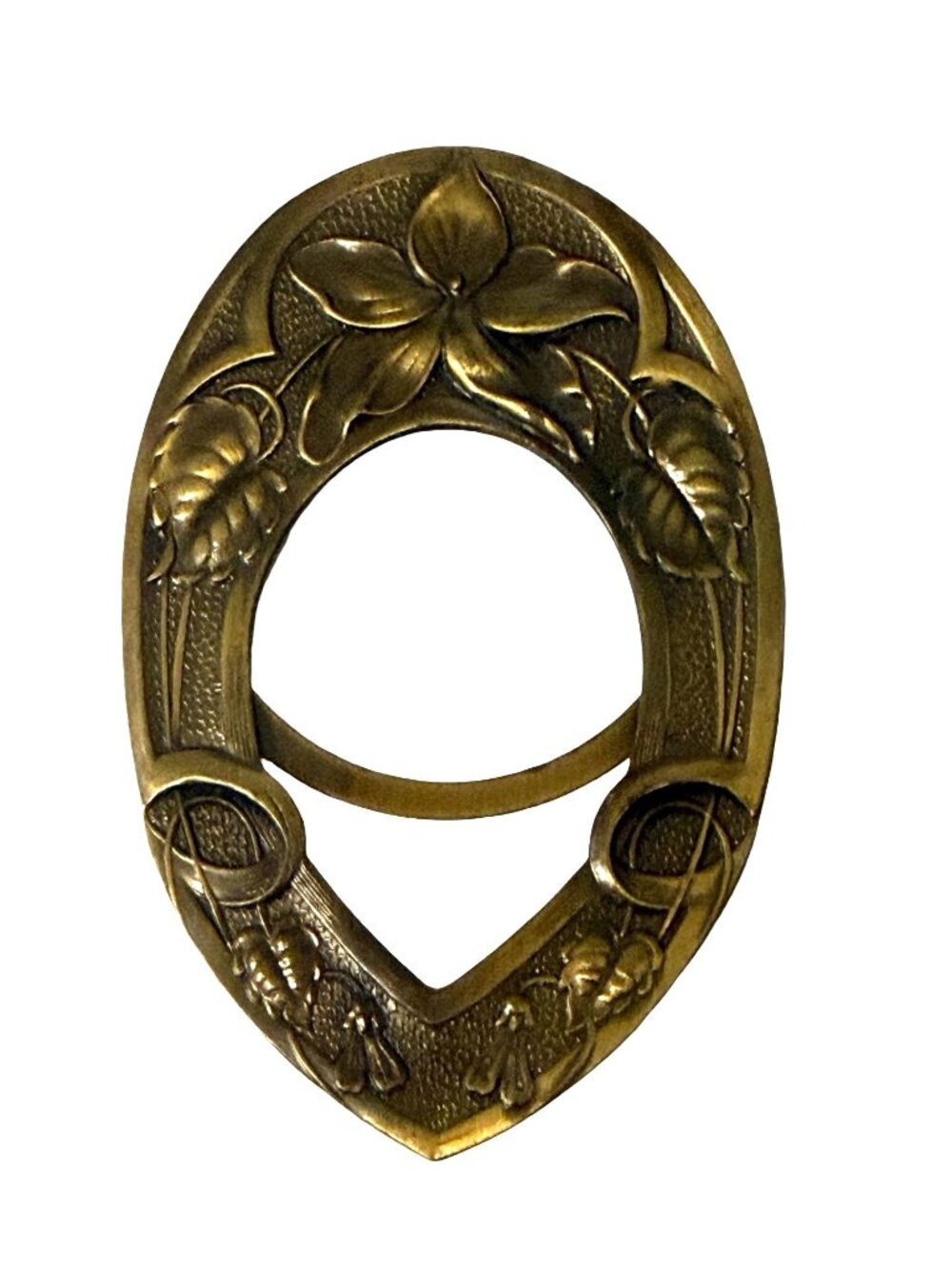 Vintage Lieba USA Floral Dress Clip Art Nouveau Lily Flower Scarf Sweater Clip